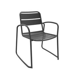 Dārza krēsls Masterjero Moderni dvasia, melna, 62.7 cm x 60.5 cm x 83 cm