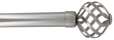 Karnizų komplektas teleskopinis, viengubas, D28, 210-380 cm