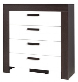 MN Chest Of Drawers Cezar Reg9 Dark Brown White