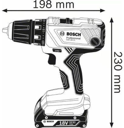 Дрель без батареи Bosch GSR 18V-21, 18 В