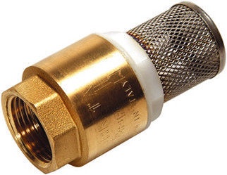 Cauruļvadu sistēma Sferaco Foot Valve with Filter Brass 1 1/4"