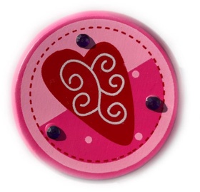 Woody Yo-Yo Pink With Heart 90735