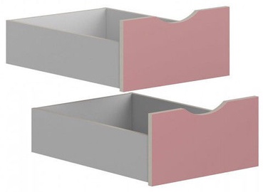 Black Red White Drawers for Stanford Wardrobe Light Grey/Pink