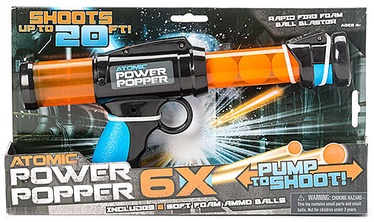 Hog Wild Atomic Power Popper 6X Shooter Battle Toy 54001