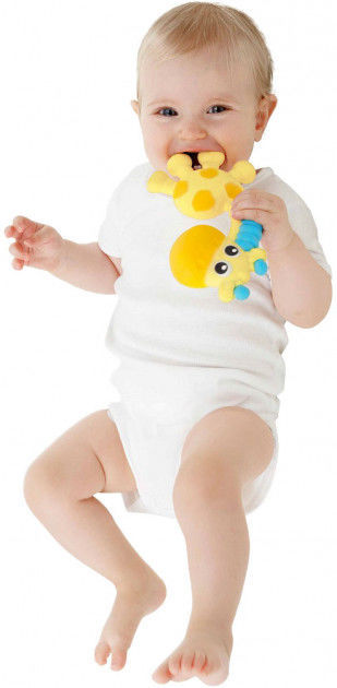 playgro squeak and soothe natural teether