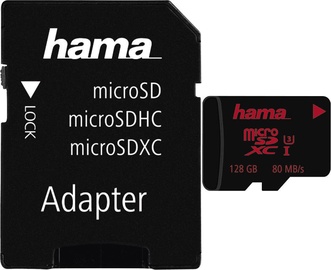 Hama microSDXC 128GB UHS-I Speed Class 4 + SD Adapter