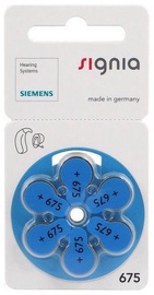 Siemens Signia A675 Hearing Aid Batteries 6x