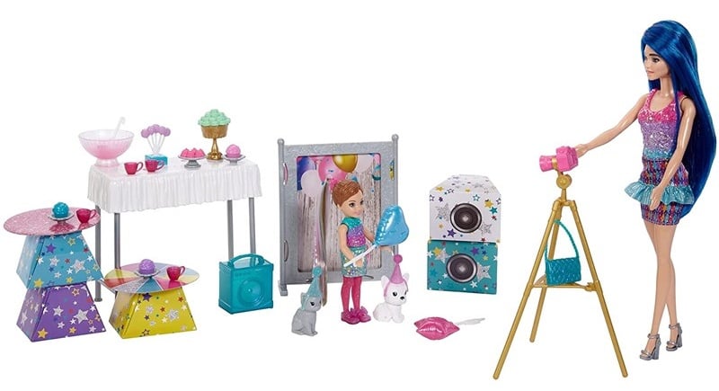 barbie colour reveal surprise party dolls and accessories set