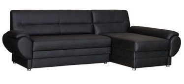 Bodzio Livonia Right Corner Folding Sofa Eco Leather Black