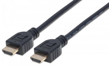 Laidas Manhattan HDMI to HDMI HDMI 19 pin male, HDMI 19 pin male, 2 m, juoda