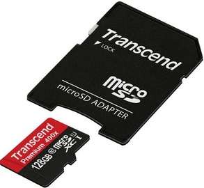 Transcend 128GB Micro SDXC Premium UHS-I Class 10 + SD Adapter