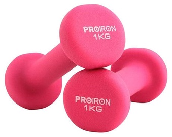 ProIron Neoprene Dumbbell Set Pink 2x1kg