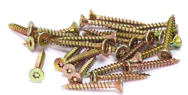Koka skrūve Forte Tools TX30, 90 mm x 6 mm, dzeltena, 100 gab.