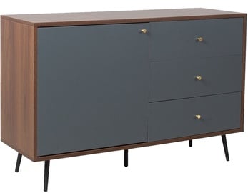 Home4you Rio Chest Of Drawers 118x40x77cm Walnut/Grey