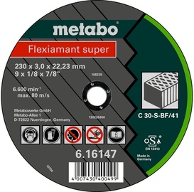 Metabo Flexiamant Super 230x3x22.23mm Stone TF41