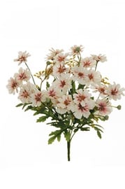Букет искусственных цветов, белый/розовый, 330 мм