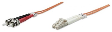 Intellinet LC-ST Fiber Optic Patch Cable OM-2 Orange 2m