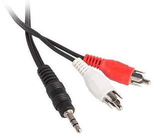 Natec Cable RCA x2 to Jack Black 5m