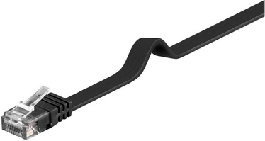 Goobay Cat 6 Flat Cable Black 5m