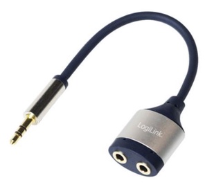 LogiLink Cable 3.5mm to 3.5mm x 2 0.18m