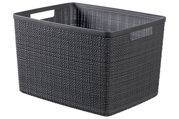 Hoiukast, transportimiseks/tööriistadele/esemete hoidmiseks Curver Jute, 20 l, hall, 36 x 28 x 23 cm, l