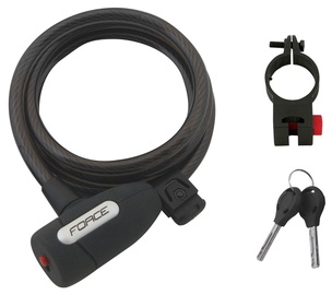 Замок Force F49132, черный, 1500 мм x 10 мм