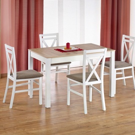 Pusdienu galds Halmar Maurycy Sonoma Oak/White, 1180 - 1580x750x760 mm