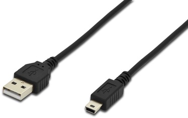 Assmann Cable USB to USB-mini Black 1.8 m