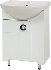 Sanservis Eliza-56 Cabinet with Basin White 56.5x85x44.5cm