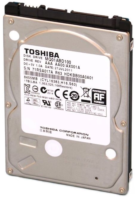 Жесткий диск (HDD) Toshiba PX1829E-1HJ0, 2.5", 1 TB