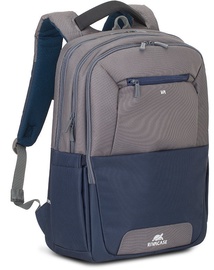 Rivacase Suzuka Steel Laptop Backpack 17.3'' Blue/Grey
