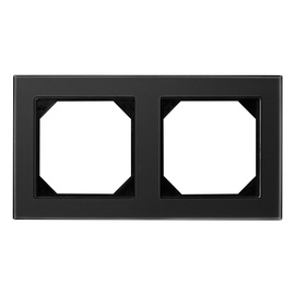 Rāmis Liregus Epsilon K14-245-02 E/BG 2-Socket Frame Black