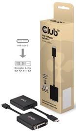 Club 3D USB 3.1 Type C To DVI-D Active Adapter Black