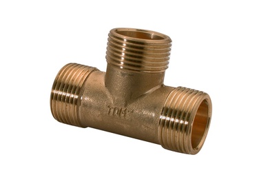 Тройник TDM Brass 208, 3/4 дюйма - внешняя резьба, 3/4"