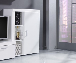 Cama Meble Samba Bookcase White/White Gloss