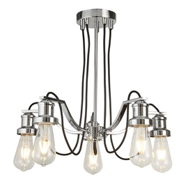 Retro stiliaus pakabinamas šviestuvas Searchlight Olivia 1065-5CC, 5 x 10W E27