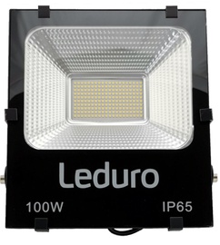 Прожектор LEDURO, 100 Вт, 12000 лм, 4500 °К, IP65, черный