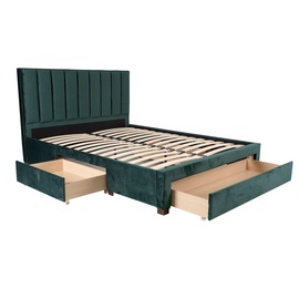 Gulta Home4you Grace + Harmony Top Green, ar matraci, 160 x 200 cm