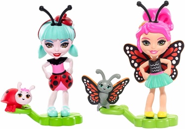 Mattel Enchantimals Baxi Butterfly & Ladelia Ladybug Micro Dolls FXM87