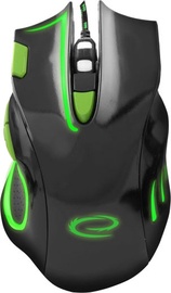 Žaidimų pelė Esperanza EGM401 Hawk Black/Green, laidinė, optinė