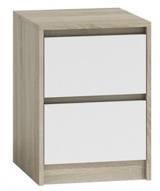 Naktinis staliukas Top E Shop K2 Karo Sonoma Oak/White