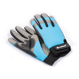Рабочие перчатки перчатки Cellfast 92-014, искусственная кожа/неопрен/полиэстер, синий/серый, XL