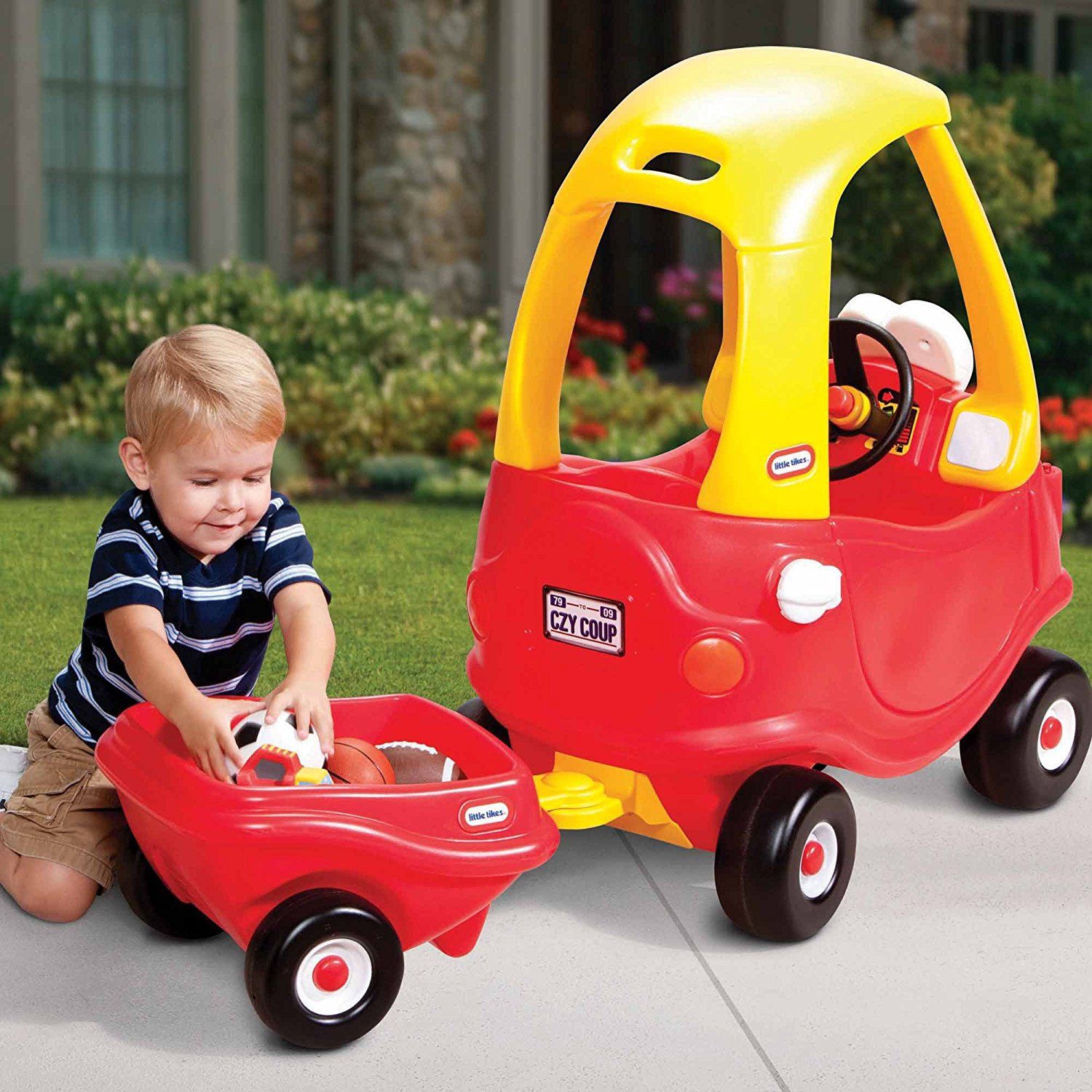 little tikes coupe trailer