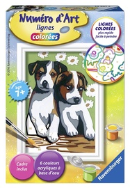 Ravensburger Painting By Numbers Two Little Puppies 295074