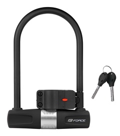 Велосипедный замок Force U-Lock Black 49141, черный