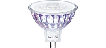 Лампочка Philips LED, MR16, теплый белый, GU5.3, 7 Вт, 621 лм