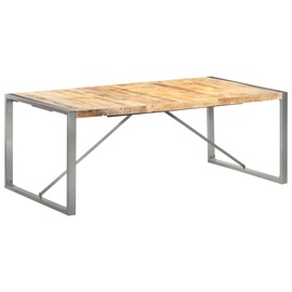 Söögilaud VLX 321565, pruun/hall, 2000 mm x 750 mm x 1000 mm