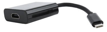 Adapteris Gembird USB / HDMI USB 3.1 C male, HDMI A female, 0.15 m, juoda