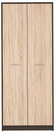 Black Red White Nepo Plus Hallway Wardrobe Wenge/Sonoma Oak