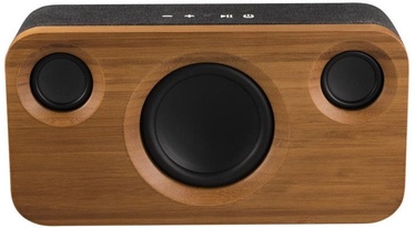 Belaidė kolonėlė Platinet Wireless Speaker Bamboo Stereo 3.1 Black/Brown